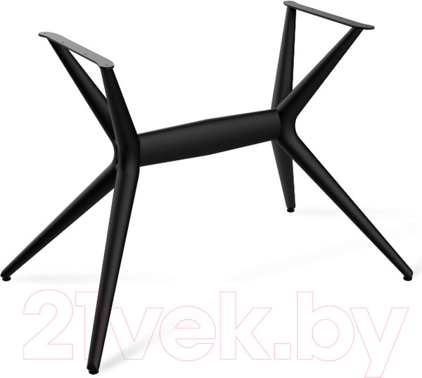 Изображение товара Обеденный стол Sheffilton SHT-TU30-2/TT41 120/80 МДФ бочкообразная (черный/кроскат пластик)