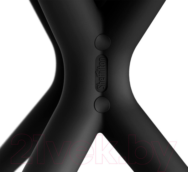 Изображение товара Обеденный стол Sheffilton SHT-TU30-2/TT41 120/80 МДФ бочкообразная (черный/кроскат пластик)