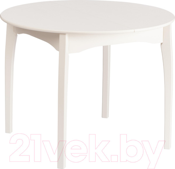 Изображение товара Обеденный стол Tetchair Diamante 100x100+30x75 круглый (бук/Ivory White)