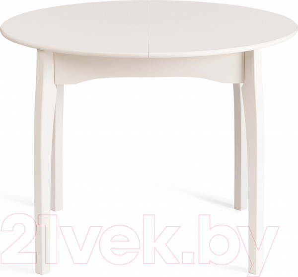 Изображение товара Обеденный стол Tetchair Diamante 100x100+30x75 круглый (бук/Ivory White)