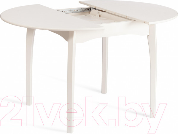 Изображение товара Обеденный стол Tetchair Diamante 100x100+30x75 круглый (бук/Ivory White)