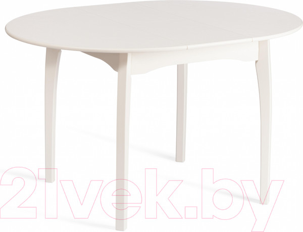 Изображение товара Обеденный стол Tetchair Diamante 100x100+30x75 круглый (бук/Ivory White)