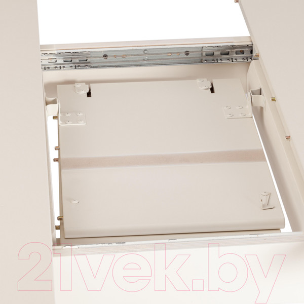 Изображение товара Обеденный стол Tetchair Diamante 100x100+30x75 круглый (бук/Ivory White)