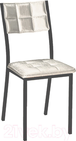 Изображение товара Стул Древпром Дункан ДП2-20 (черный матовый/бенгал белый)