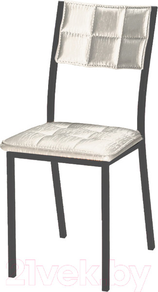 Изображение товара Стул Древпром Дункан ДП2-20 (черный матовый/бенгал белый)