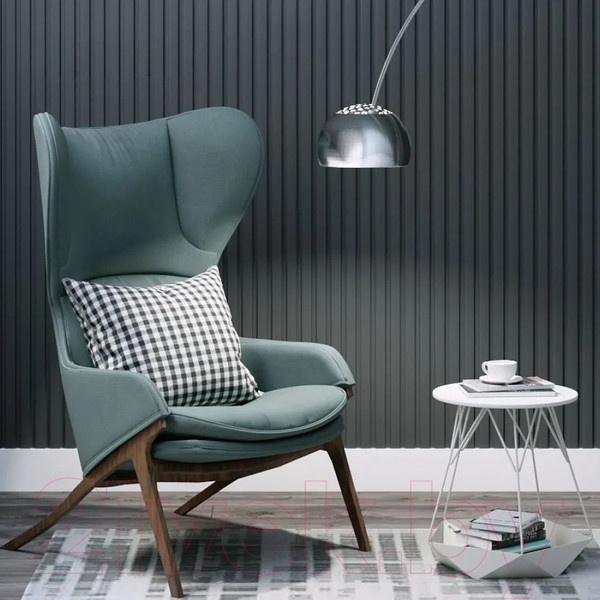 Изображение товара Профиль для стеновой панели STELLA Старт для МДФ Beats De Luxe Black Lead (2700x66.5x16)