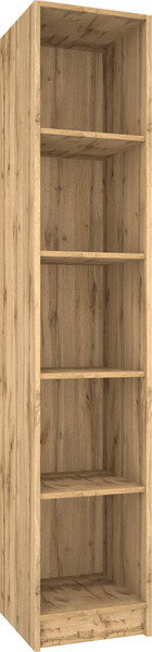 Изображение товара Стеллаж МДК СЛУ1 узкий открытый 390x370x2000 (дуб вотан)