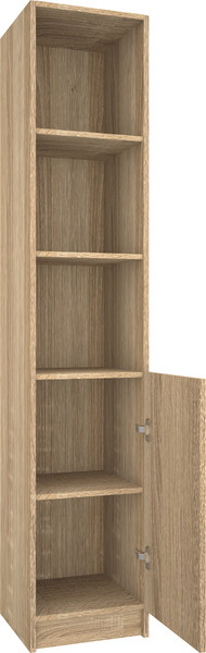 Изображение товара Стеллаж МДК СЛУ3 узкий закрытый 390x386x2000 (дуб сонома)