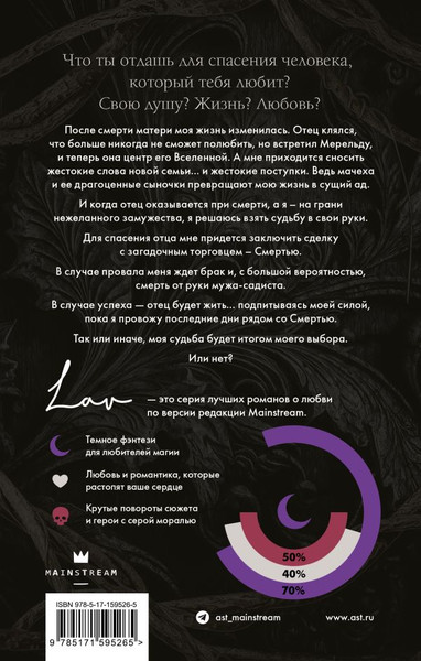 Изображение товара Книга АСТ Поцелуй смерти, твердая обложка (Вайлд Элис)