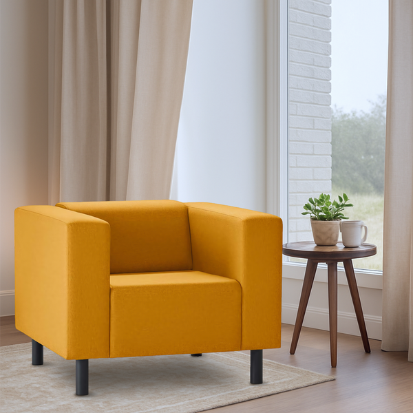 Изображение товара Кресло мягкое Mio Tesoro Белфаст 307 (Savanna Plus Yellow 1172)