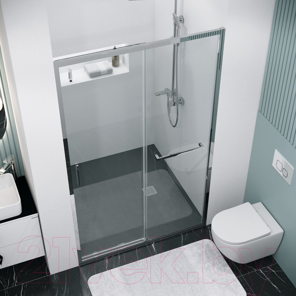 Изображение товара Душевая дверь Grossman Style 100x195 / 100.K33.05.100.10.00 (хром,стекло прозрачное)