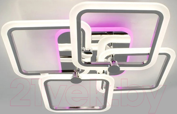 Изображение товара Люстра Estares Like RGB 120W 5Q-APP-560x560x100-CHROME/WHITE-220-IP20