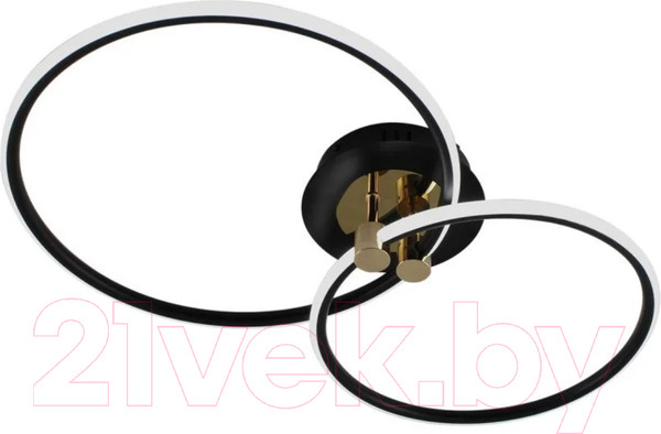 Изображение товара Потолочный светильник Estares Lune 50W 2R-APP-615x360x110-BLACK/GOLD/WHITE-220-IP20