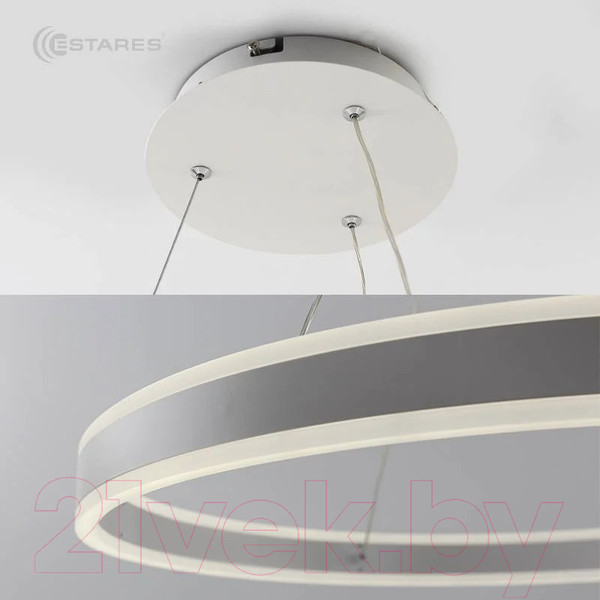 Изображение товара Потолочный светильник Estares Stella 96W R-APP-600x1200-WHITE/WHITE-220-IP20