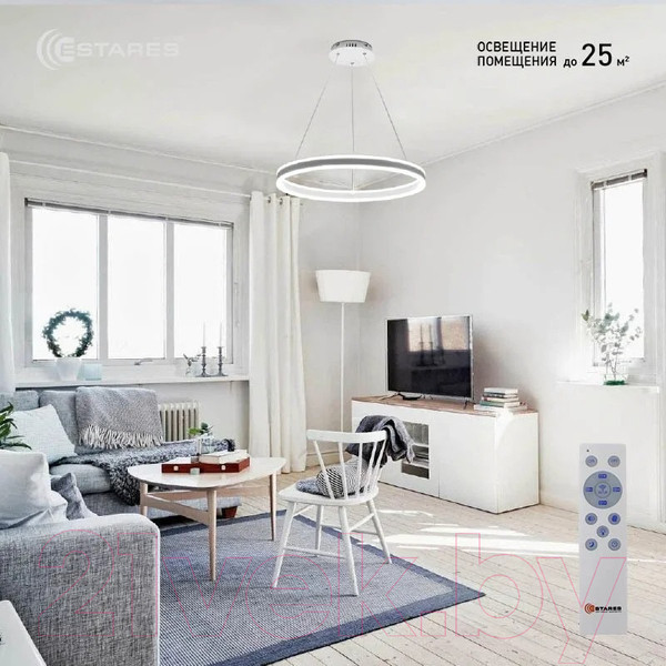 Изображение товара Потолочный светильник Estares Stella 96W R-APP-600x1200-WHITE/WHITE-220-IP20