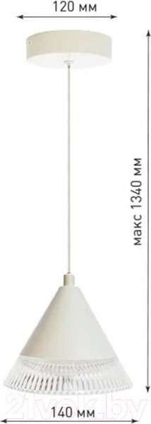 Изображение товара Потолочный светильник Estares Lampa 7W 1R-ON/OFF-140x1340-WHITE/CLEAR-220-IP20