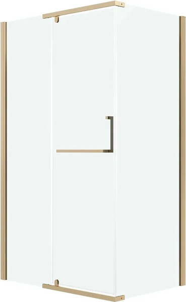 Изображение товара Душевая стенка Grossman Pragma 90x195 / 200.K33.03.90.32.00 (золото сатин/стекло прозрачное)