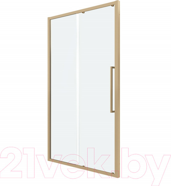 Изображение товара Душевая дверь Grossman Cosmo 100x195 / 100.K33.02.100.32.00 (золото сатин,стекло прозрачное)