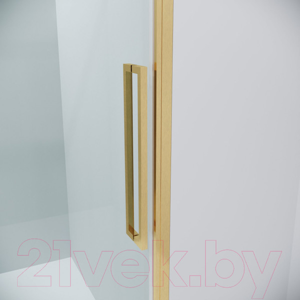 Изображение товара Душевая дверь Grossman Cosmo 100x195 / 100.K33.02.100.32.00 (золото сатин,стекло прозрачное)