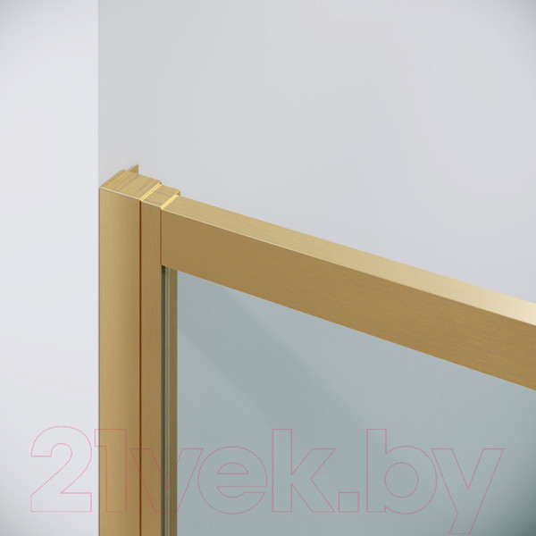 Изображение товара Душевая дверь Grossman Cosmo 100x195 / 100.K33.02.100.32.00 (золото сатин,стекло прозрачное)