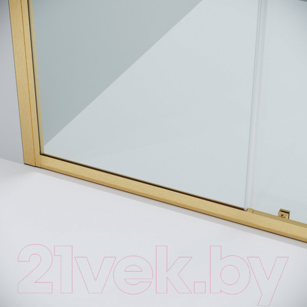 Изображение товара Душевая дверь Grossman Cosmo 100x195 / 100.K33.02.100.32.00 (золото сатин,стекло прозрачное)