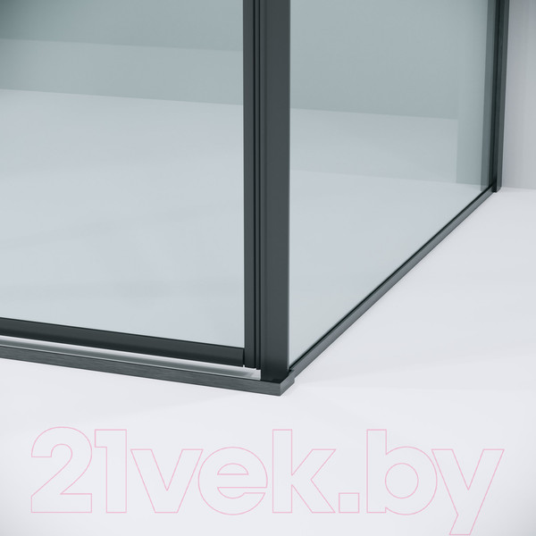 Изображение товара Душевая стенка Grossman Galaxy 90x195 / 200.K33.01.90.42.00 (графит сатин/стекло прозрачное)