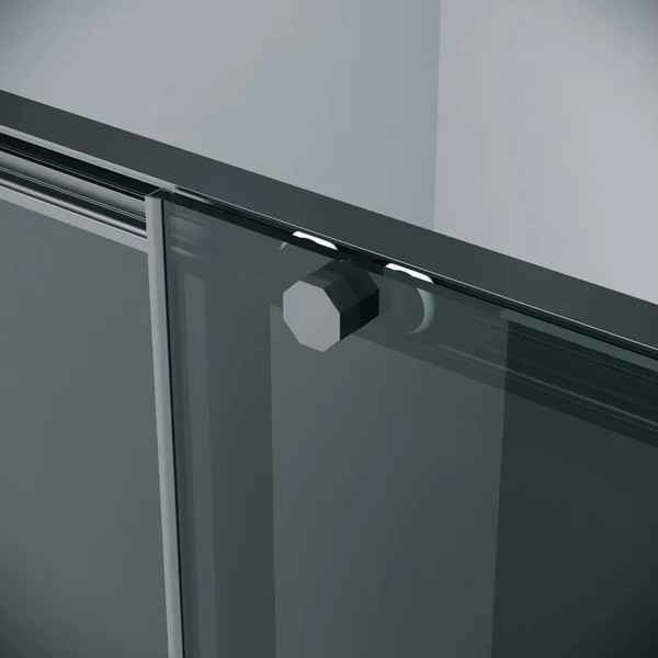 Изображение товара Душевая стенка Grossman Style 90x195 / 200.K33.05.90.21.10 (черный матовый, стекло тонированное)