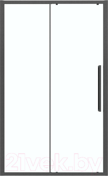 Изображение товара Душевая дверь Grossman Cosmo 140x195 / 100.K33.02.140.42.00 (графит сатин,стекло прозрачное)