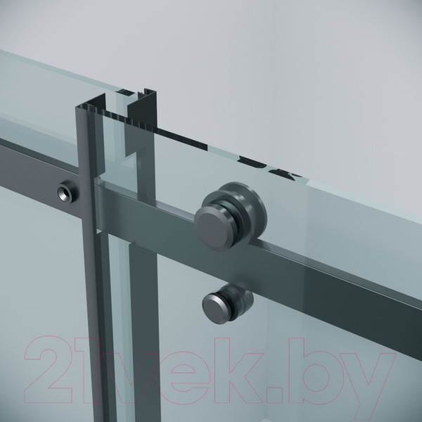 Изображение товара Душевая дверь Grossman Classic 110x195 / 100.K33.04.110.21.00 (черный матовый,стекло прозрачное)