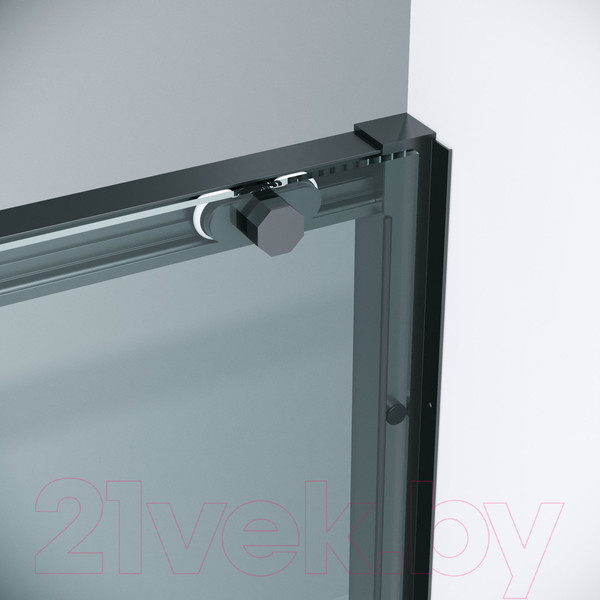 Изображение товара Душевая дверь Grossman Style 100x195 / 100.K33.05.100.21.00 (черный матовый,стекло прозрачное)