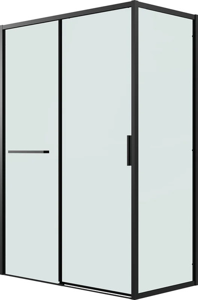 Изображение товара Душевая стенка Grossman Style 80x195 / 200.K33.05.80.21.00 (черный матовый, стекло прозрачное)