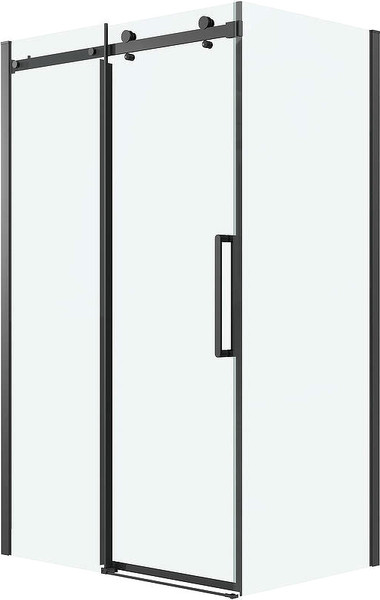 Изображение товара Душевой уголок Grossman Classic 100x80x195 / 120.K33.04.1080.21.00 (черный матовый/стекло прозрачное)