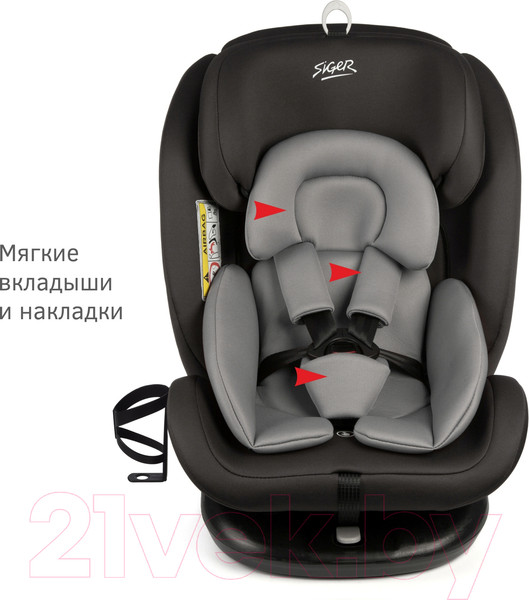 Изображение товара Автокресло Siger Престиж Isofix Lux / KRES3942 (графит)