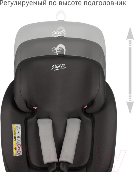Изображение товара Автокресло Siger Престиж Isofix Lux / KRES3942 (графит)