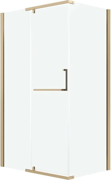 Изображение товара Душевой уголок Grossman Pragma 100x80x195 / 120.K33.03.1080.32.00 (золото сатин/стекло прозрачное)