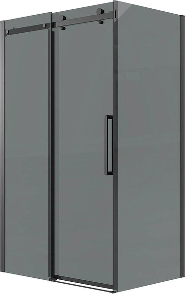 Изображение товара Душевой уголок Grossman Classic 100x90x195 / 120.K33.04.1090.21.10 (черный матовый/тонированно стекло)