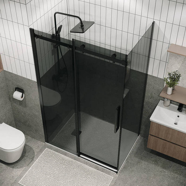 Изображение товара Душевой уголок Grossman Classic 100x90x195 / 120.K33.04.1090.21.10 (черный матовый/тонированно стекло)