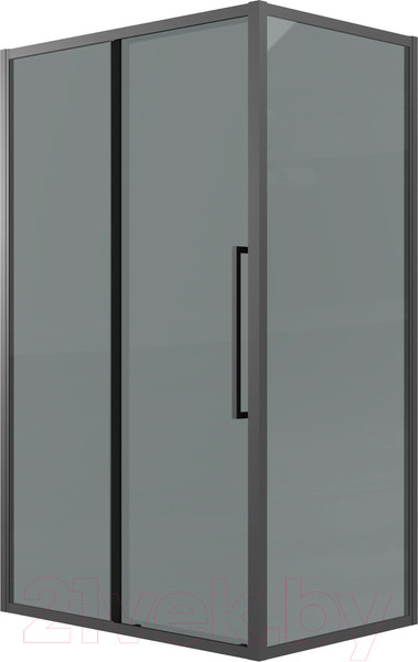 Изображение товара Душевой уголок Grossman Cosmo 100x80x195 / 120.K33.02.1080.21.10 (черный матовый/тонированно стекло)