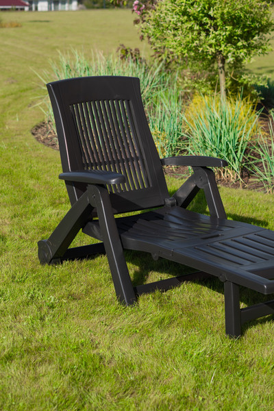 Изображение товара Складной шезлонг Ipae Progarden Zircone / ZIR18CА2 (антрацит)