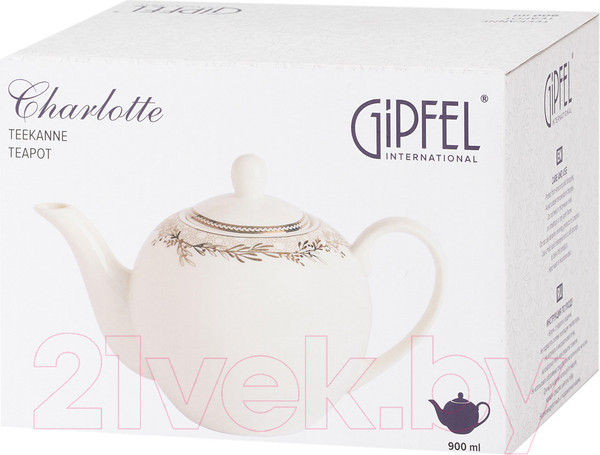 Изображение товара Заварочный чайник Gipfel Charlotte 51564 (белый/красный)
