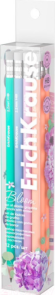 Изображение товара Набор простых карандашей Erich Krause Joy Pastel Bloom / 60703 (12шт)