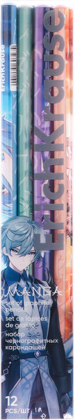 Изображение товара Набор простых карандашей Erich Krause Manga / 60726 (12шт)