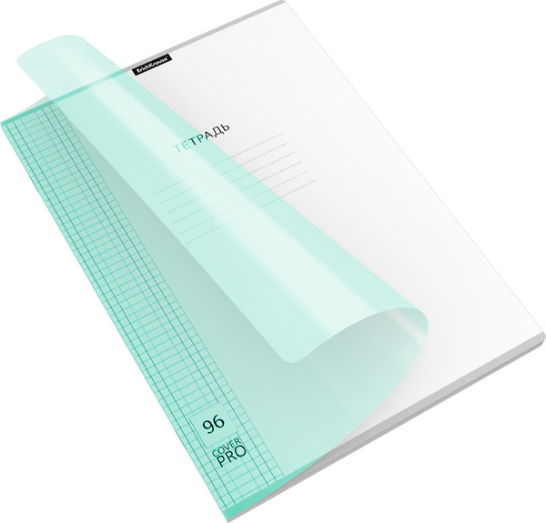 Изображение товара Тетрадь Erich Krause Классика CoverPrо Pastel / 56418 (96л, мятный)