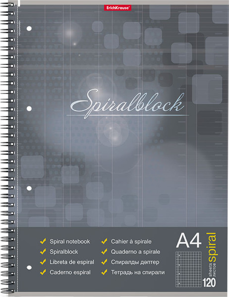 Изображение товара Тетрадь Erich Krause Spiralblock / 58421 (120л, клетка)