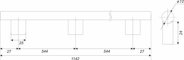 Изображение товара Ручка для мебели Boyard RS325BL.5/1088