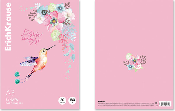 Изображение товара Набор бумаги для рисования Erich Krause Колибри / 61654 (20л)