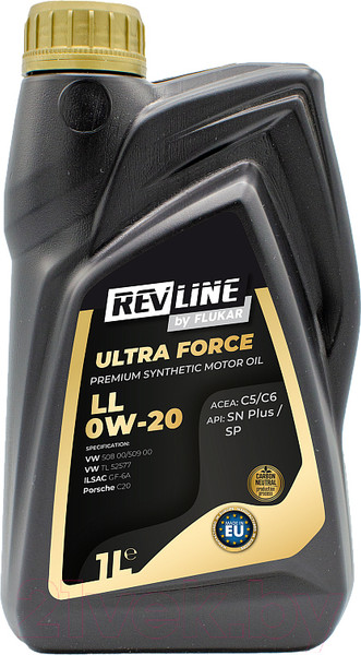 Изображение товара Моторное масло Revline Ultra Force LL 0W20 / RUFLL0201 (1л)