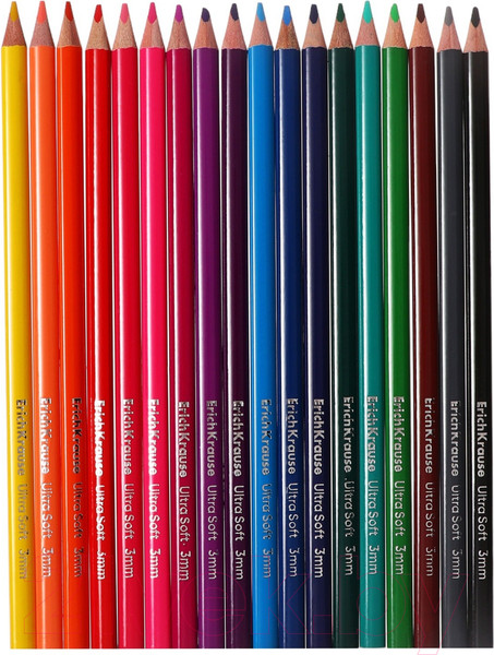 Изображение товара Набор цветных карандашей Erich Krause Kids Space Animals / 61787 (18цв)