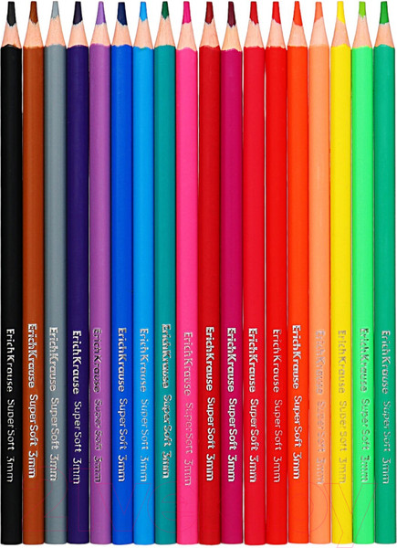 Изображение товара Набор цветных карандашей Erich Krause Color Friends / 61805 (18цв)