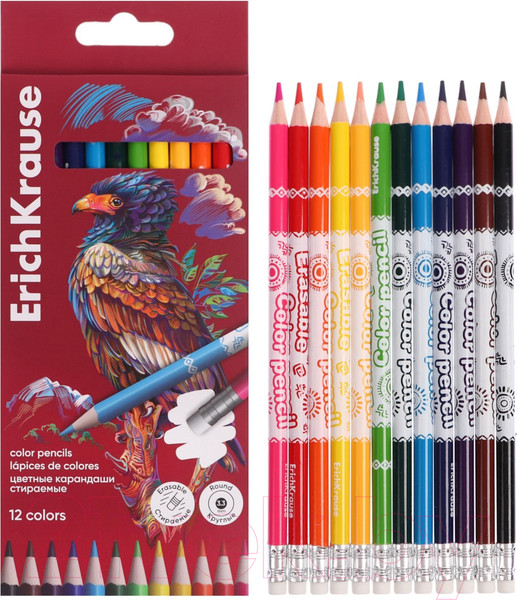 Изображение товара Набор цветных карандашей Erich Krause Safari / 61818 (12цв)